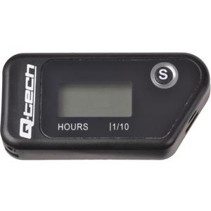 Ασύρματο ωρόμετρο με μηδενιζόμενο μετρητή Q-TECH μαύρο