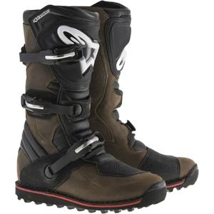 Μπότες μοτοσικλέτας Alpinestars Tech Trial από δέρμα με λαδωμένο φινίρισμα