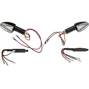 Φλας Oxford LED Arrow μακριά με διαφανή φακό και μαύρο περίβλημα