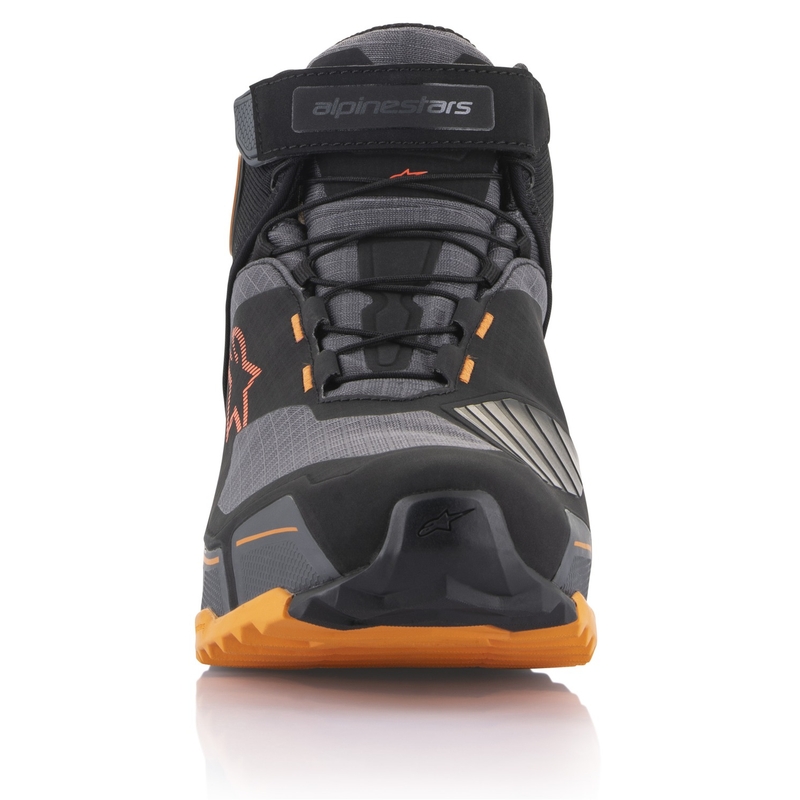 Μπότες μοτοσικλέτας Alpinestars CR-X Drystar μαύρο-καφέ-πορτοκαλί