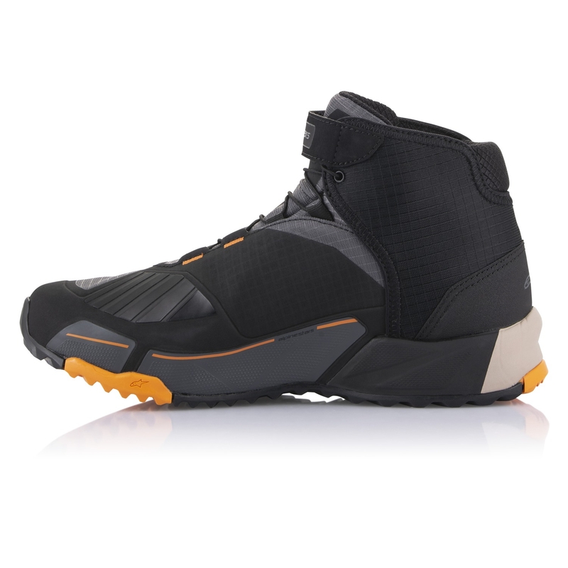 Μπότες μοτοσικλέτας Alpinestars CR-X Drystar μαύρο-καφέ-πορτοκαλί