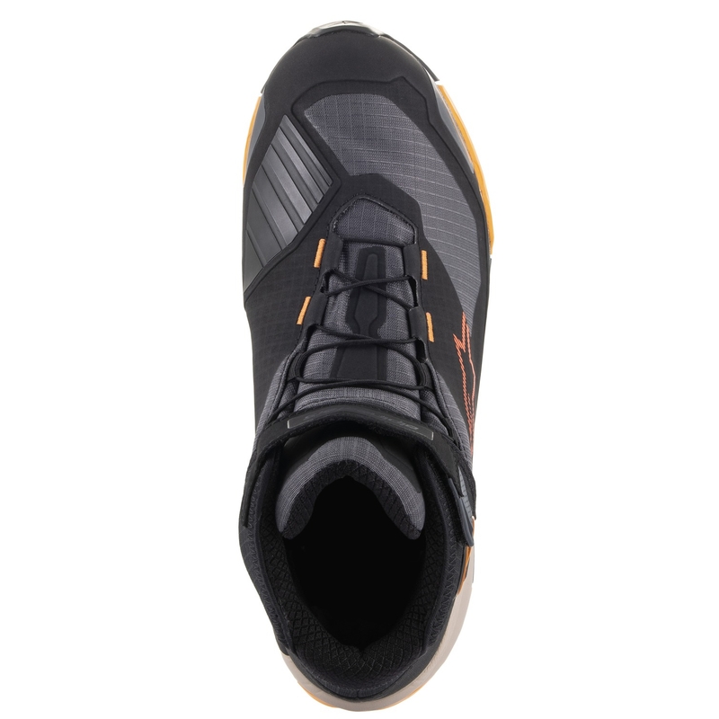 Μπότες μοτοσικλέτας Alpinestars CR-X Drystar μαύρο-καφέ-πορτοκαλί