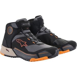 Μπότες μοτοσικλέτας Alpinestars CR-X Drystar μαύρο-καφέ-πορτοκαλί