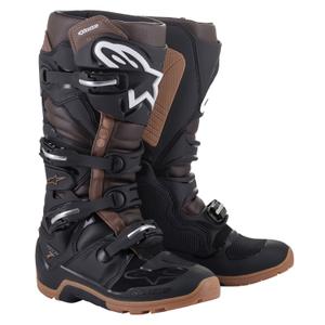 Μπότες Μοτοσικλέτας Alpinestars Tech 7 Enduro Μαύρες-Σκούρες Καφέ