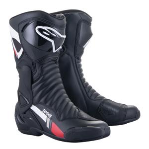 Μπότες μοτοσικλέτας Alpinestars S-MX 6 μαύρο-λευκό-γκρι-κόκκινο