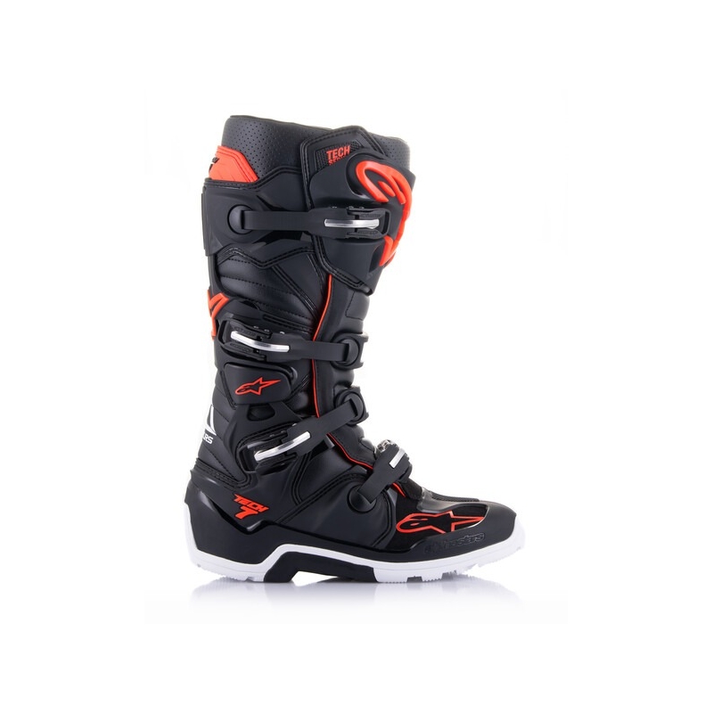Μπότες μοτοσικλέτας Μπότες μοτοσικλέτας Alpinestars Tech 7 Enduro μαύρο-κόκκινο φθορίζον-λευκό Tech 7 Enduro μαύρο-κόκκινο φθορίζον-λευκό
