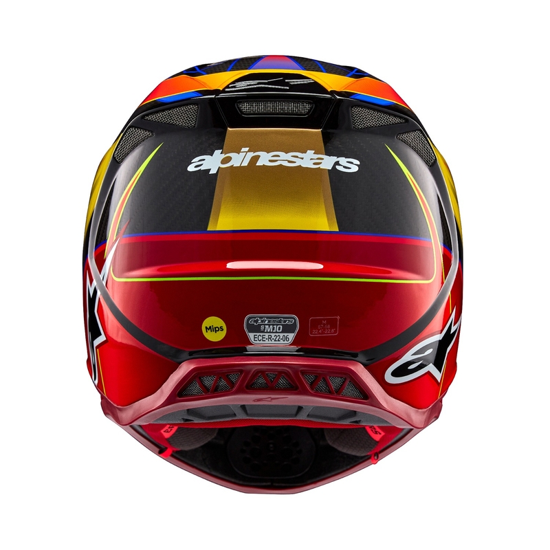 Κράνος motocross Alpinestars Supertech S-M10 Era χρυσό-κόκκινο