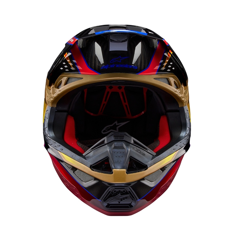 Κράνος motocross Alpinestars Supertech S-M10 Era χρυσό-κόκκινο