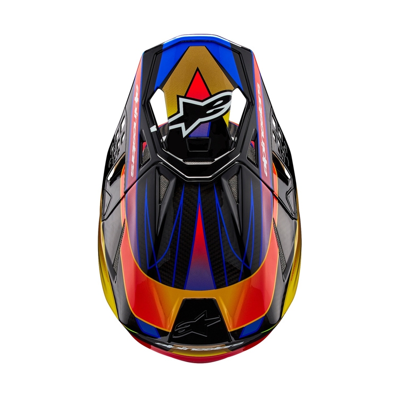 Κράνος motocross Alpinestars Supertech S-M10 Era χρυσό-κόκκινο