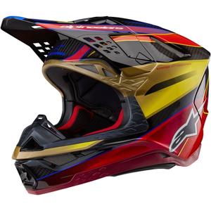 Κράνος motocross Alpinestars Supertech S-M10 Era χρυσό-κόκκινο