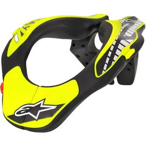 Προστατευτικό αυχένα Alpinestars Neck Support Youth για παιδιά, φθορίζον κίτρινο/μαύρο