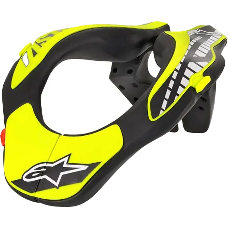 Προστατευτικό αυχένα Alpinestars Neck Support Youth για παιδιά, φθορίζον κίτρινο/μαύρο