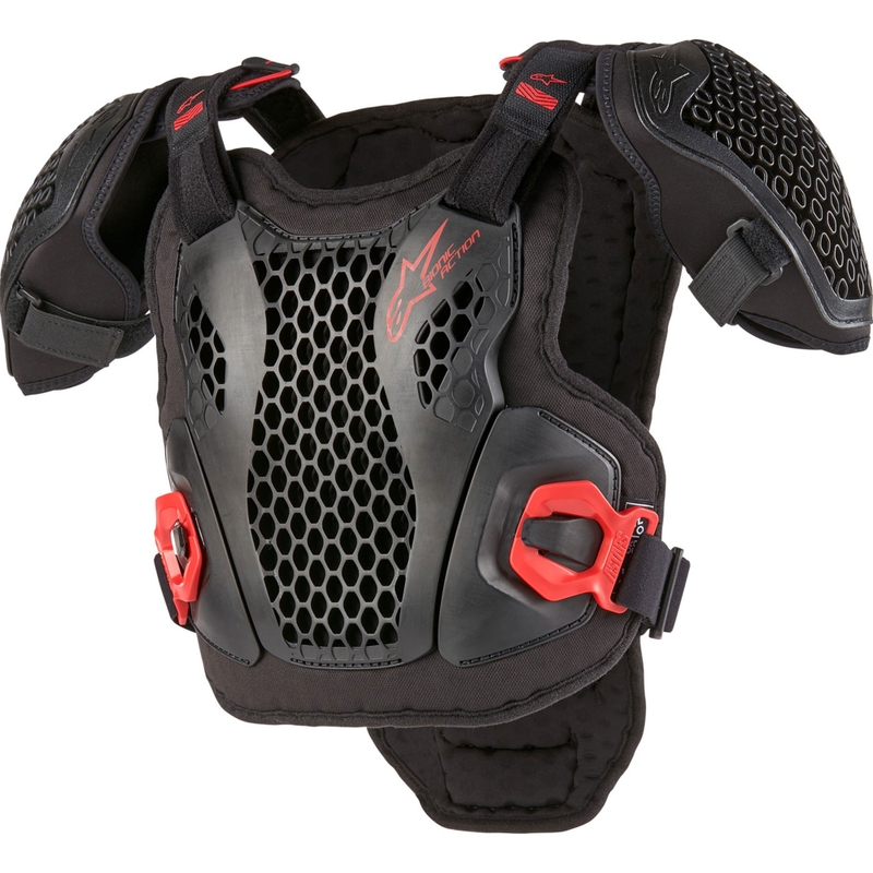 Προστατευτικό στήθους Alpinestars Bionic Action Youth μαύρο-κόκκινο