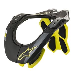 Προστατευτικό λαιμού Alpinestars BNS Tech-2 μαύρο-κίτρινο φθορίζον
