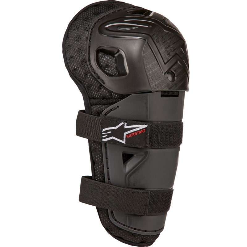 Επιγονατίδες Alpinestars Bionic Kickstart για παιδιά, μαύρο-κόκκινο
