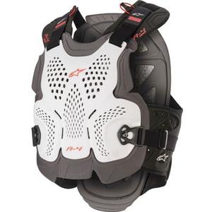 Προστατευτικό στήθους Alpinestars A-4 MAX λευκό-ανθρακί-κόκκινο
