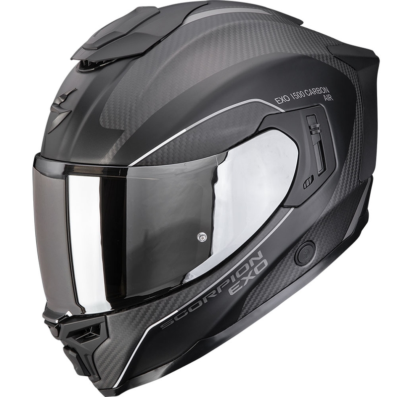 Κράνος μοτοσικλέτας Scorpion EXO-1500 Carbon Air Mundi Full Face Ματ Μαύρο-Ασημί