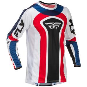 Φανέλα motocross FLY Racing Lite USA κόκκινο-λευκό-μπλε