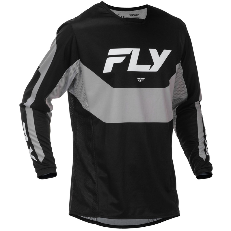 Φανέλα motocross FLY Racing Kinetic USA μαύρο-γκρι