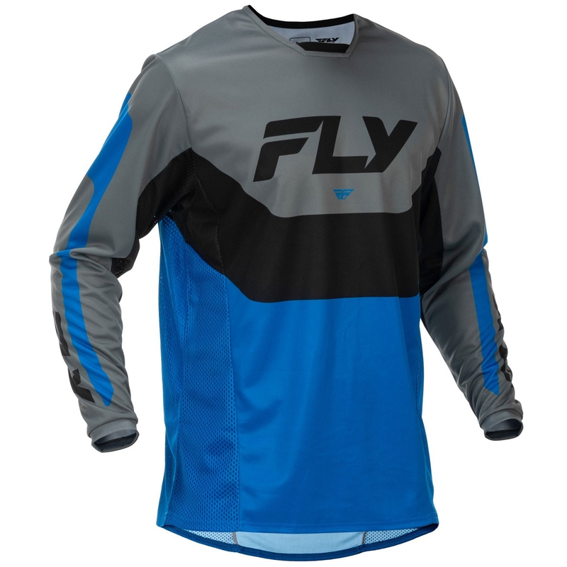 Φανέλα μοτοκρός FLY Racing Kinetic USA μπλε-γκρι-μαύρο