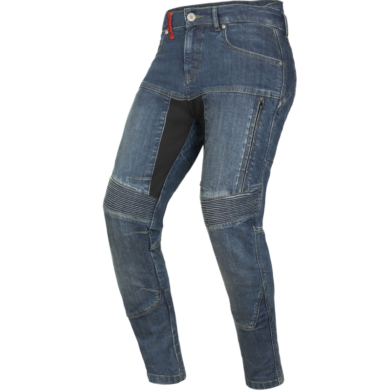 Γυναικείο τζιν μοτοσικλέτας Ayrton 505 σε μπλε χρώμα