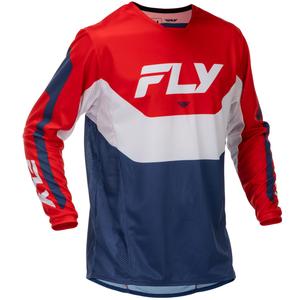 Φανέλα μοτοκρός FLY Racing Kinetic USA κόκκινο-λευκό-μπλε