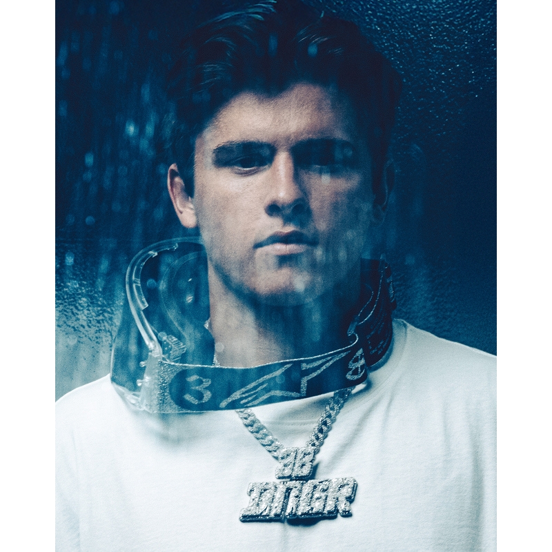 Γυαλιά motocross Alpinestars Supertech Vision DNGR38 XXV μαύρο-ασημί με καθρέφτη ασημί πλεξιγκλάς