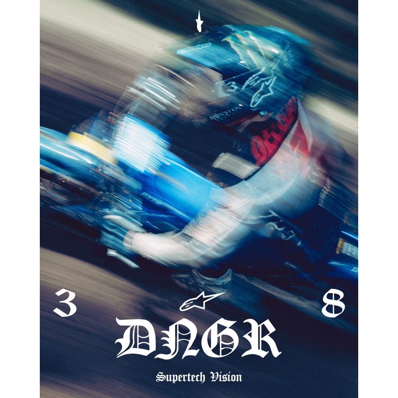 Γυαλιά motocross Alpinestars Supertech Vision DNGR38 XXV μαύρο-ασημί με καθρέφτη ασημί πλεξιγκλάς
