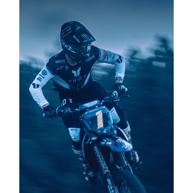 Γυαλιά motocross Alpinestars Supertech Vision DNGR38 XXV μαύρο-ασημί με καθρέφτη ασημί πλεξιγκλάς