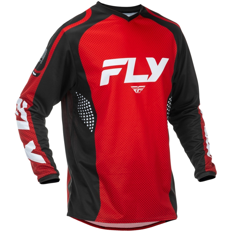Φανέλα motocross F-16 FLY Racing κόκκινο-μαύρο-λευκό