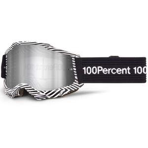 Γυαλιά motocross 100% Accuri 2 SAMBA με ασημί πλεξιγκλάς