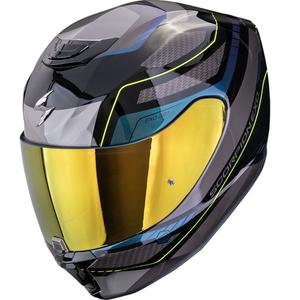 Κράνος μοτοσικλέτας Scorpion EXO-391 Leo full face, μαύρο-μπλε