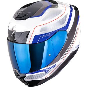 Κράνος μοτοσικλέτας Scorpion EXO-391 Leo full face λευκό-μπλε