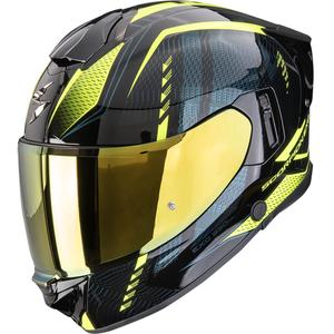 Κράνος μοτοσικλέτας Scorpion EXO-530 Air Theras full face μαύρο-φθοροκίτρινο
