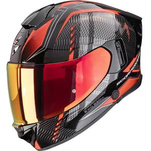 Κράνος μοτοσικλέτας Scorpion EXO-530 Air Theras full face μεταλλικό μαύρο-κόκκινο