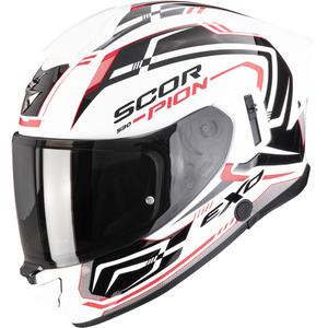 Κράνος μοτοσικλέτας Scorpion EXO-530 Air Slope full face λευκό-μαύρο-κόκκινο