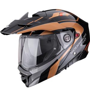 Κράνος μοτοσικλέτας Enduro Scorpion ADX-2 Kamps μαύρο-χάλκινο