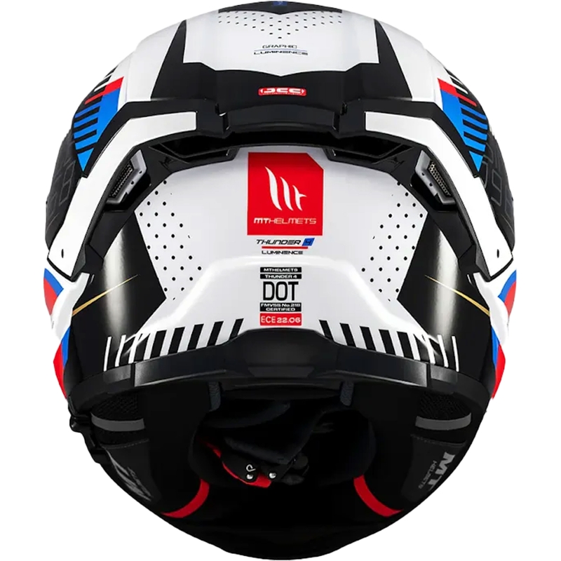 MT Thunder 4 SV Luminence μπλε ενσωματωμένο κράνος μοτοσικλέτας