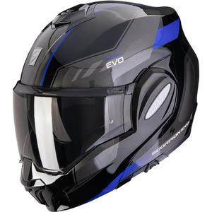 Κράνος μοτοσικλέτας Scorpion EXO-TECH EVO Socius αναδιπλούμενο μαύρο-μπλε