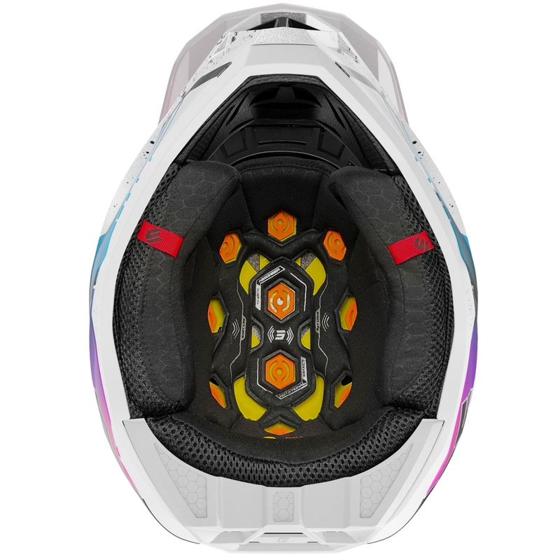 Κράνος μοτοκρός Shot Lite Racing λευκό-ροζ μαργαριταρένιο