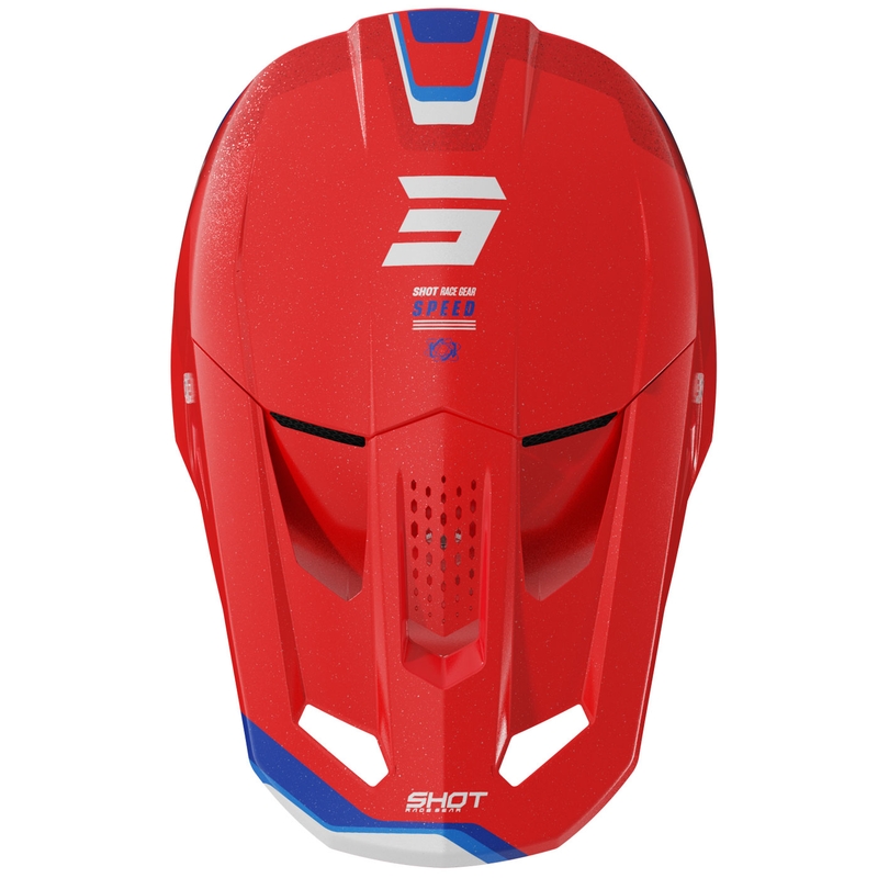 Κράνος Motocross Shot Speed Atomic Pearl Red