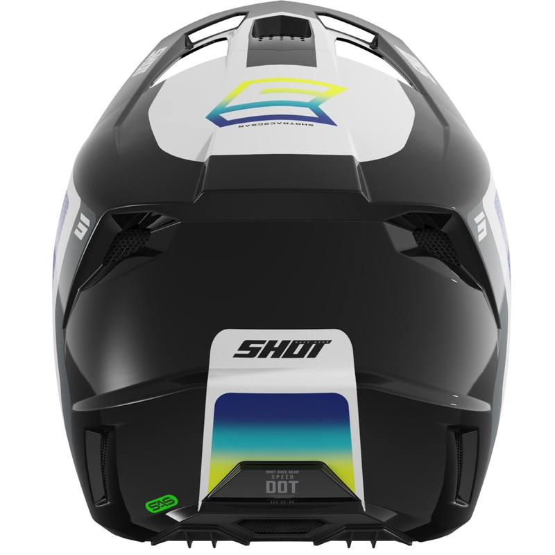 Κράνος μοτοκρός Shot Speed Hybrid γυαλιστερό φθορίζον κίτρινο