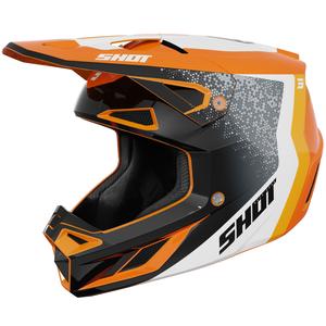 Κράνος Motocross Shot Speed Hybrid γυαλιστερό πορτοκαλί