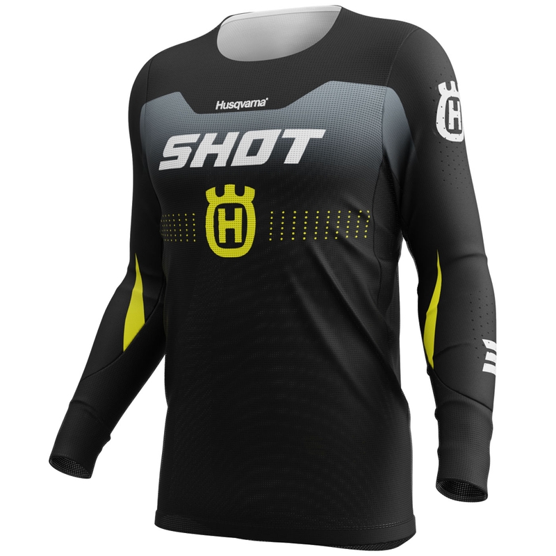 Shot Aerolite HVA 26 motocross jersey μαύρο-γκρι