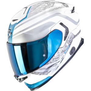 Κράνος μοτοσικλέτας Scorpion EXO-GT SP Air Arten full face λευκό-μπλε