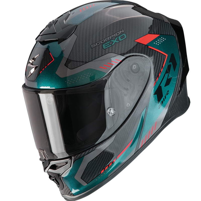Κράνος μοτοσικλέτας Scorpion EXO-R1 EVO II Carbon Air Propel Full Face Μαύρο-Πράσινο