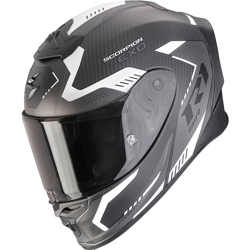 Κράνος μοτοσικλέτας Scorpion EXO-R1 EVO II Carbon Air Propel Full Face, ματ μαύρο-ασημί