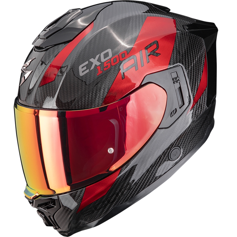 Κράνος μοτοσικλέτας Scorpion EXO-1500 Carbon Air Plated full face, μαύρο-κόκκινο