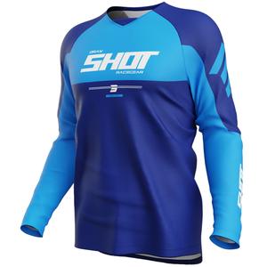 Φανέλα Motocross Shot Draw Private μπλε