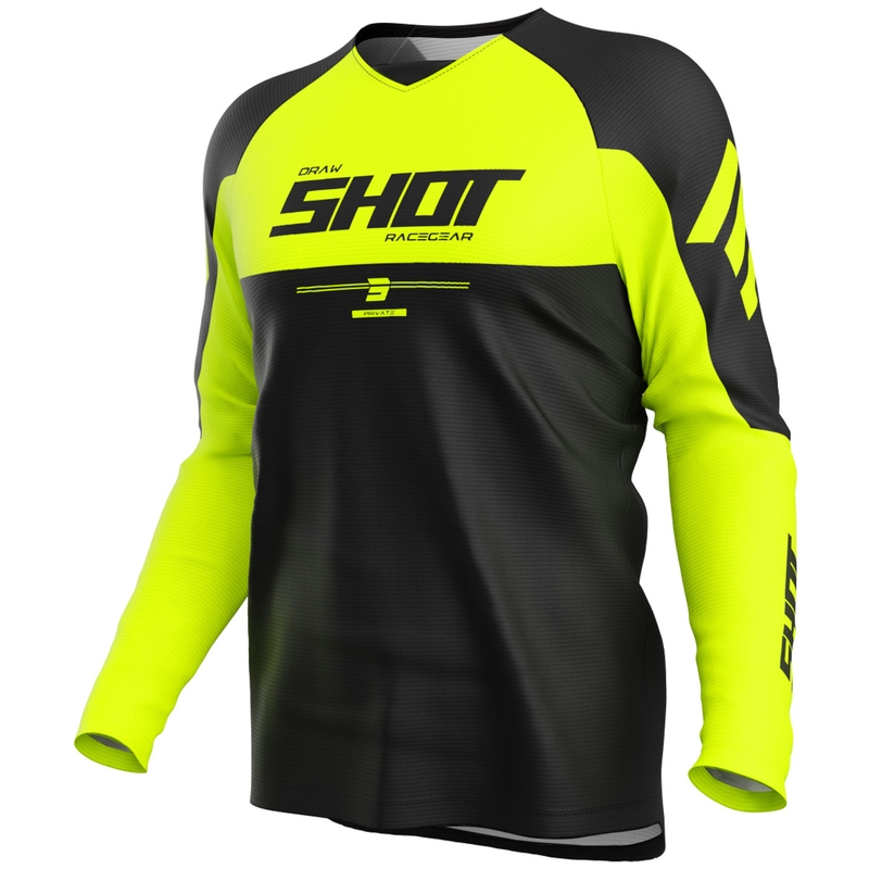 Φανέλα μοτοκρός Shot Draw Private fluor κίτρινο